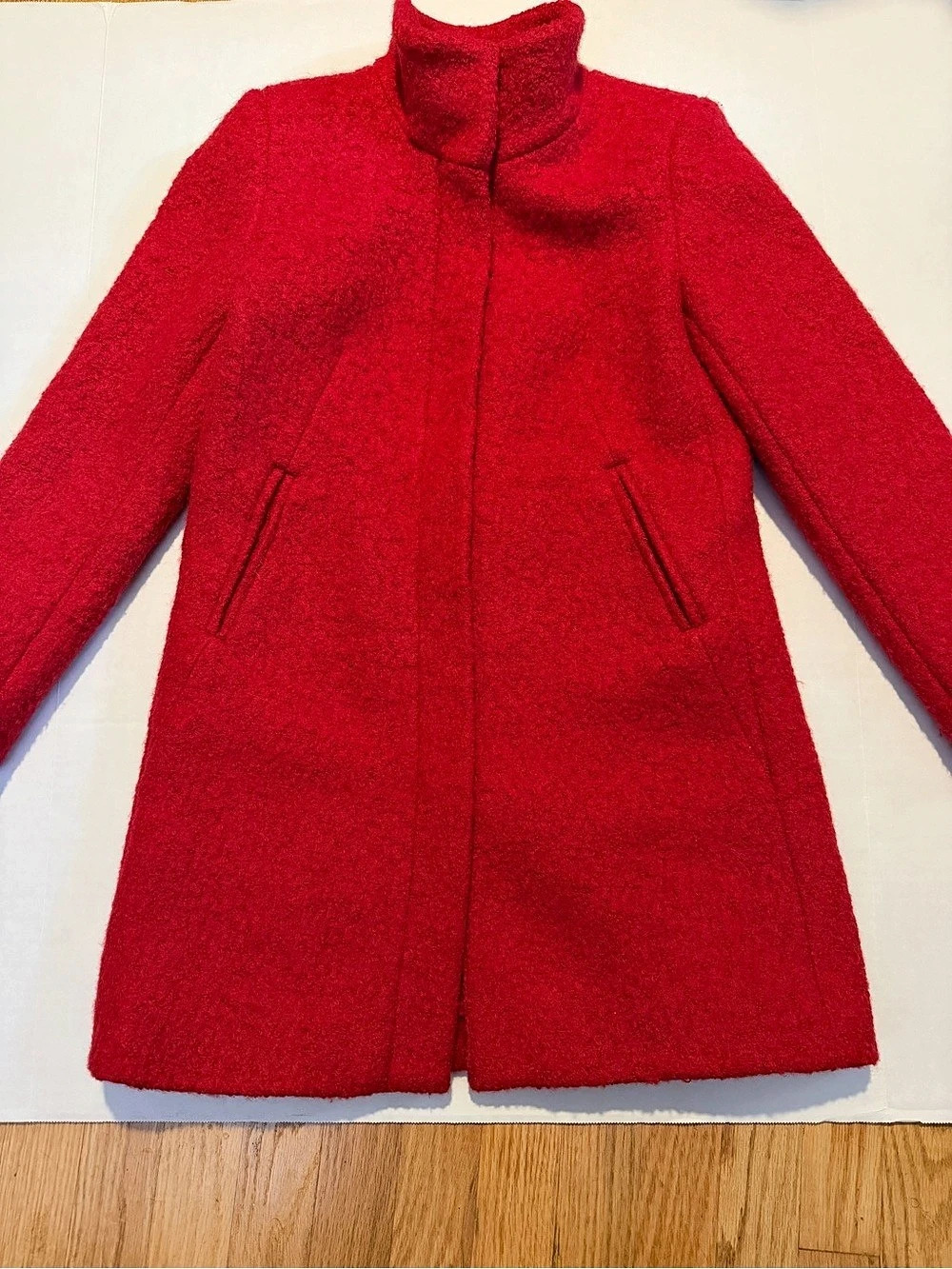 LOFT Wool Blend Red Voat Petite XS